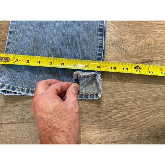 Von Dutch Jeans Mens 34 x 32 Blue Straight Leg Vintage USA Made Denim Flying Eye - Picture 10 of 13